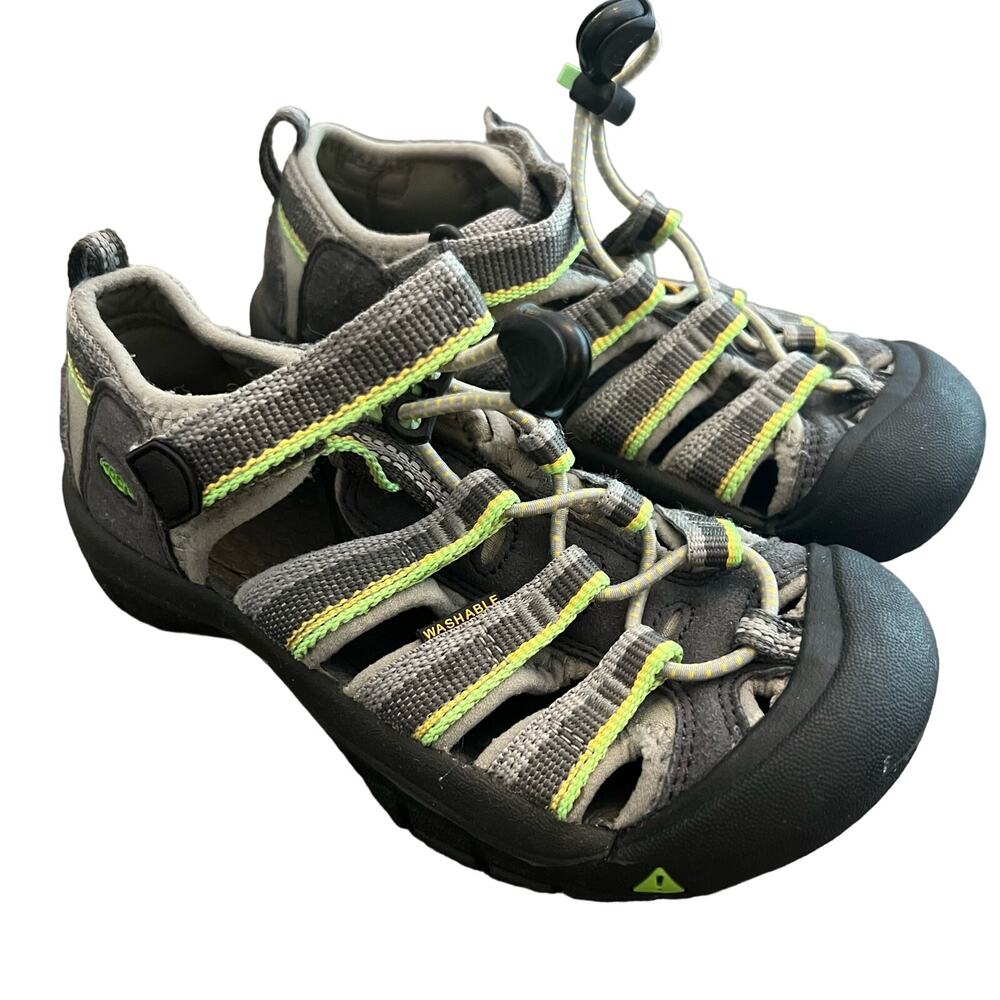 Keen Newport H2 Sandals size 12 toddler Green Black Grey